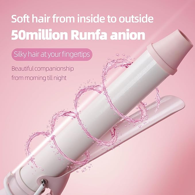SVEY Ceramic 1.25-inch (About 3.2 cm) Extended Curling Iron, 1.25-inch (About 3.2 cm) Curling Iron can Create Any Curly Hairstyle - Suitable for Medium to Long Hair.