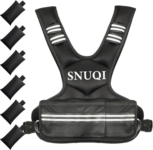 Adjustable Weighted Vest for Men and Women 4-10lbs/9-18lbs/20-32lbs Weighted Vest with 6 Ironsand Weights for Home Workouts Adjustable Body Weight Vest Exercise Set for Cardio and Strength Training