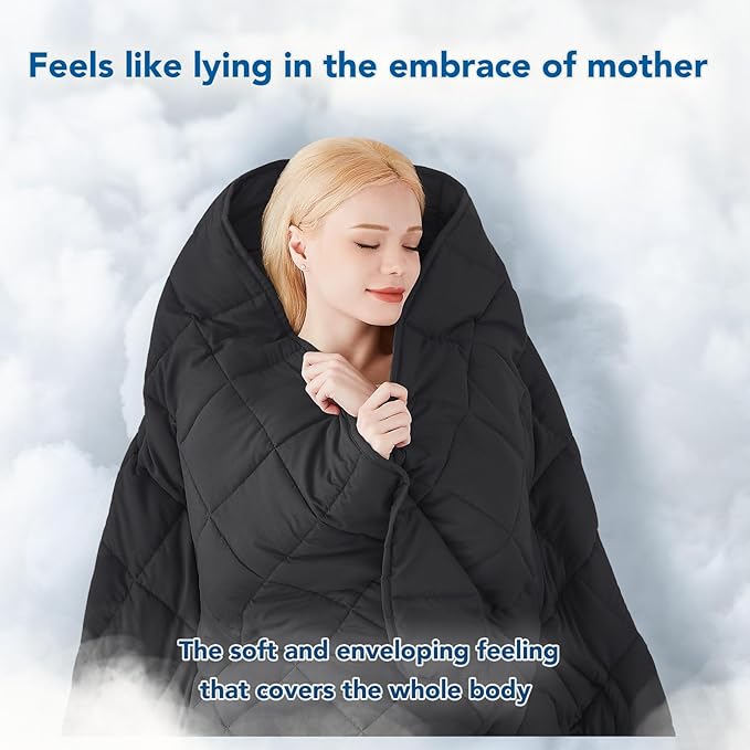 Topcee Weighted Blanket for Adults (15lbs 48"x72"), Minky Dots Heavy Blanket for Woman, Man Sleeping, Soft, Cozy and Cooling Weighted Throw Blankets, Machine Washable, Grey