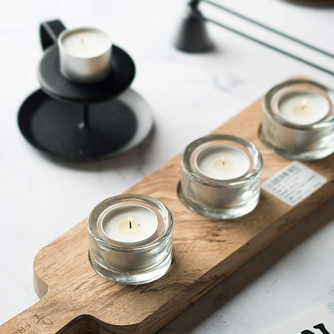 Tealight Candles - 8 Hours Long time Burning, White Votive Smokeless European Tea Light Unscented Candles for Shabbat, Weddings, Christmas,Home Decorative - 300 Packs