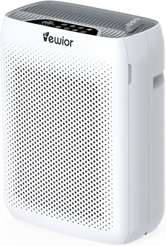 VEWIOR Air Purifiers for Home Large Room Up to 3000Sq.ft, H13 HEPA Filter Air Purifier for Bedroom with PM2.5 Display Air Quality Sensor, Sleep Mode, Timer, Air Cleaner for Smoker