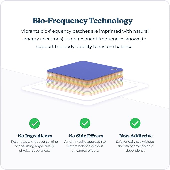 Vibrants Good Night Patches | Natural Bio-Frequency Patches for Sleep | Essential Pack of 28 Plus Refillable Case