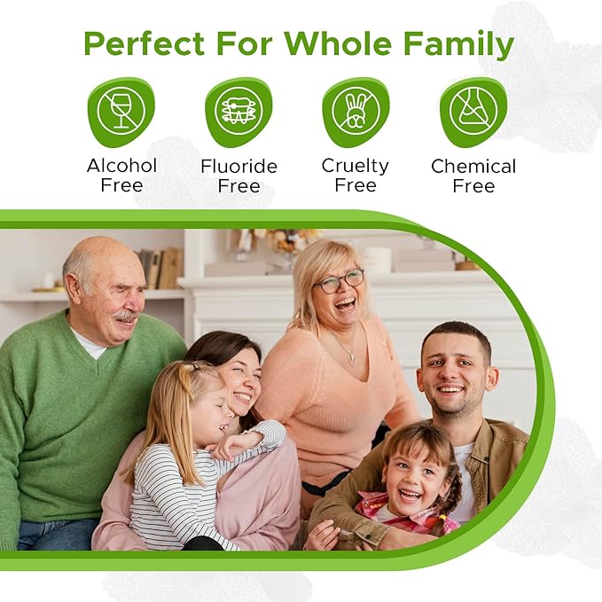 Oil Pulling Rinse & Salt Water Oral Mouth Rinse | Organic Mint Sesame Oil | Organic Mouthwash for Teeth Care & Healthy Gums | Teeth Whitening & Gum Care Mouthwash, Vegan Cruelty Free Bundle Pack