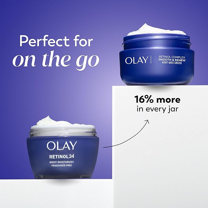 Olay Regenerist Radiance Retinol Face Moisturizer: Smooth & Renew Cream for Women - Fragrance-Free, Anti-Aging, Anti-Wrinkle, Tightening & Brightening - 2 Oz