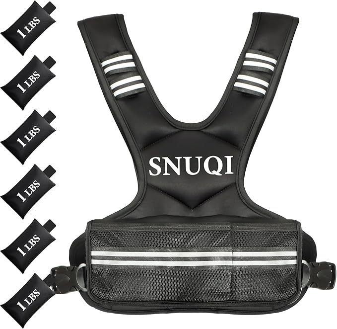 Adjustable Weighted Vest for Men and Women 4-10lbs/9-18lbs/20-32lbs Weighted Vest with 6 Ironsand Weights for Home Workouts Adjustable Body Weight Vest Exercise Set for Cardio and Strength Training
