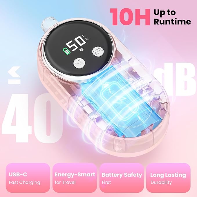 Nail Drill Professional, 50000RPM Rechargeable Cordless Electric Nail Kit with Bits & Anti-Slip Pad, Portable for Acrylic/Gel Removal & Faster Shaping, Manicure & Pedicure at Home or Salon