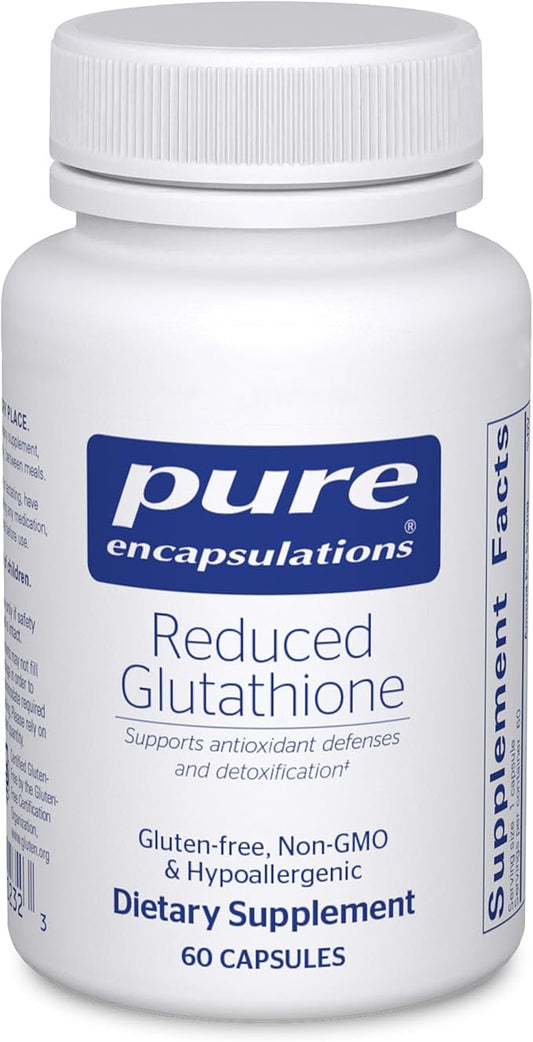 Pure Encapsulations Reduced Glutathione | Hypoallergenic Antioxidant Supplement to Support Liver and Cell Health* | 60 Capsules