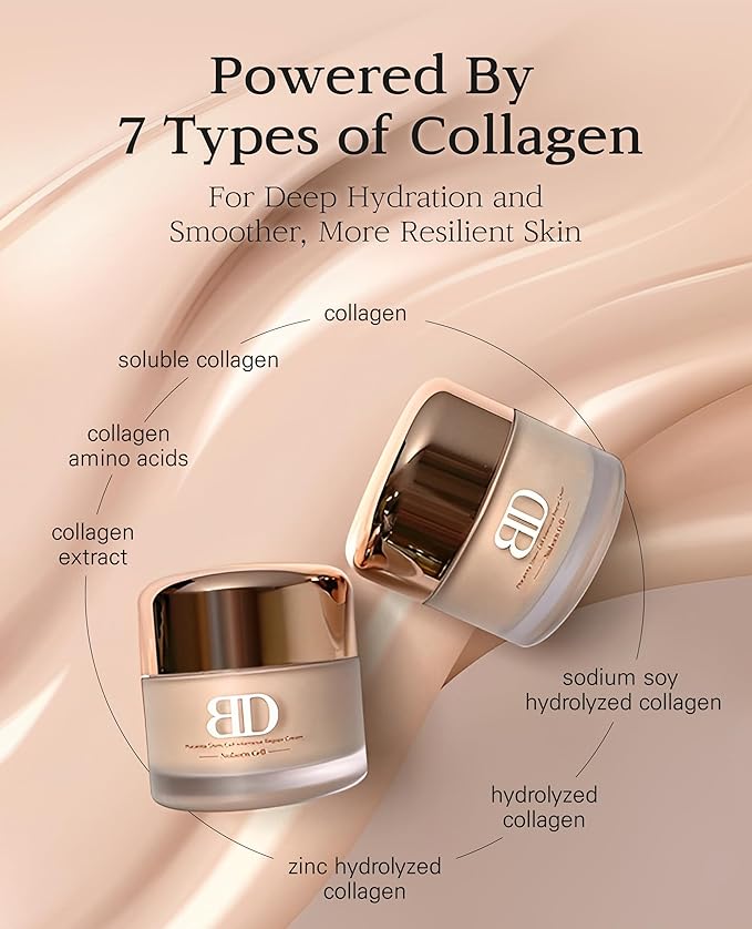 Nuborn Cell Placenta Stem Cell Intensive Repair Cream | Dragon Blood Cream with Placental Extract | Collagen Korean Skin Care for Glass Skin (50ml)