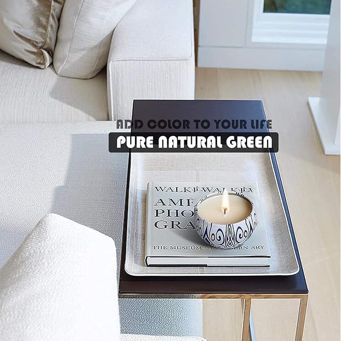 Set of 16 Small Scented Candles Gifts,Blue and White Aroma Naturals Candles,2.5 OZ Soy Wax Travel Tin Jar Candles,Appropriate Gifts for Mom,Christmas, Birthday, Thanksgiving,Christmas Celebrations.