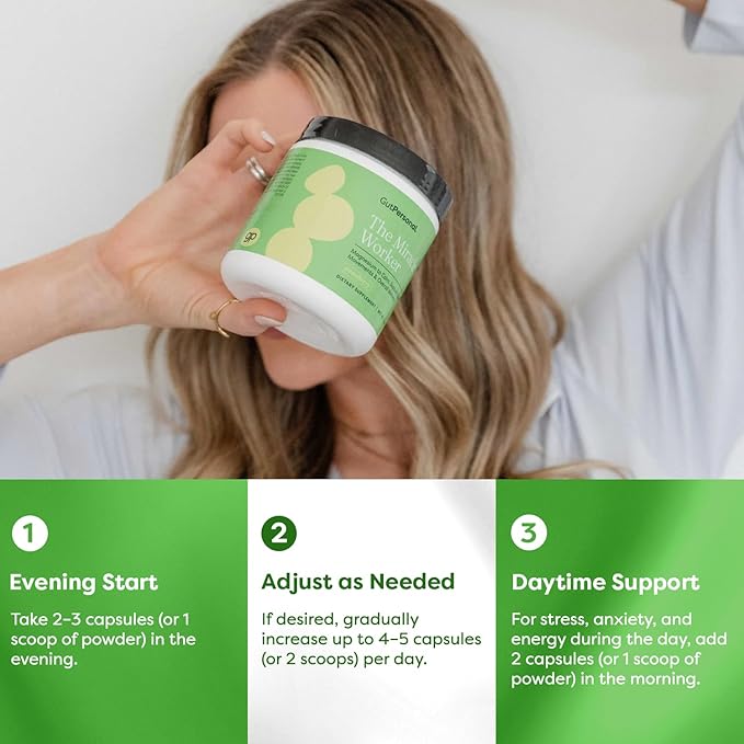 The Miracle Worker Magnesium Glycinate Powder for Sleep - Chelated Magnesium Drink Powder Supplement Helps Reduce Stress & Regularity While Easing Muscle Cramps with Strawberry Flavor - 30 Servings