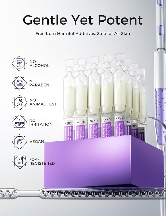 Peptides Serum for Face with Retinol, Niacinamide, Panthenol, VC-IP - Anti-Aging Ampoules for Wrinkles Dark Spot&Reduce Fine Line - Single-Use Vials|Korean Skin Care 0.05 fl.oz x 20ex
