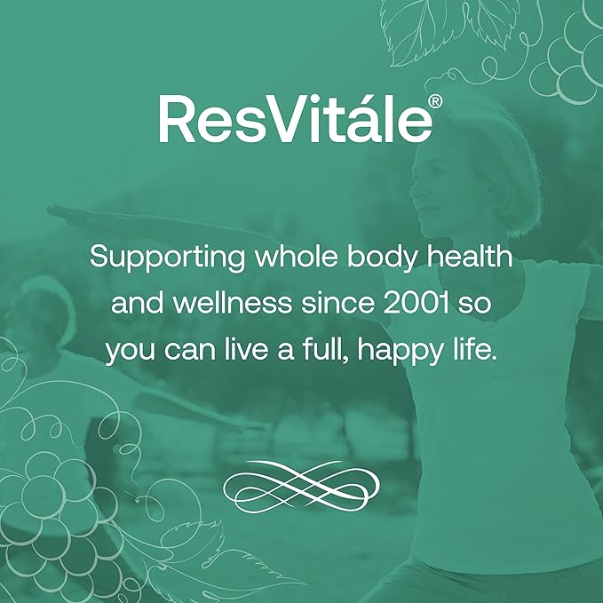 ResVitale Collagen Enhance - Beauty Supplement with Hyaluronic Acid & Resveratrol - 120 Capsules