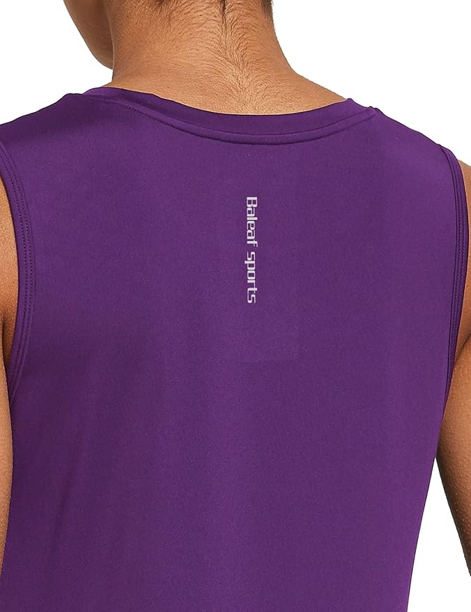 baleaf Workout Tank Tops for Women Sleeveless Running Athletic Loose Fit Yoga Tops Active Shirts Sports Gym Exercise
