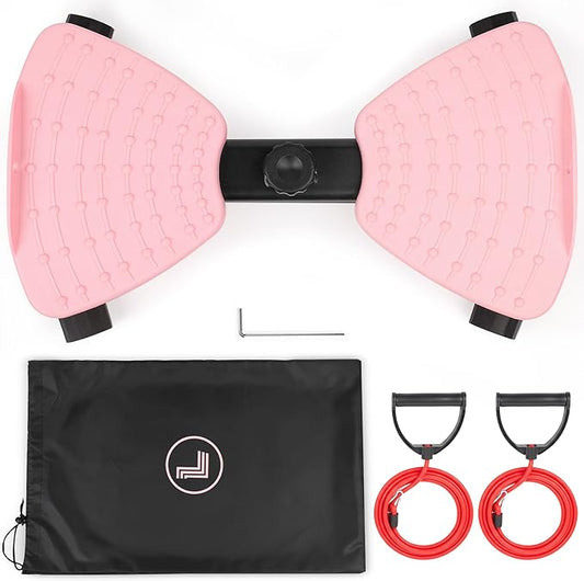 Waist Twister Machine Fitness Tool – Abs Workout Machine for Toning & Core Training | Noiseless Ab Exercise Equipment | Anti-Slip Core Workout Equipment with Storage Bag | Ab Trainer for Women