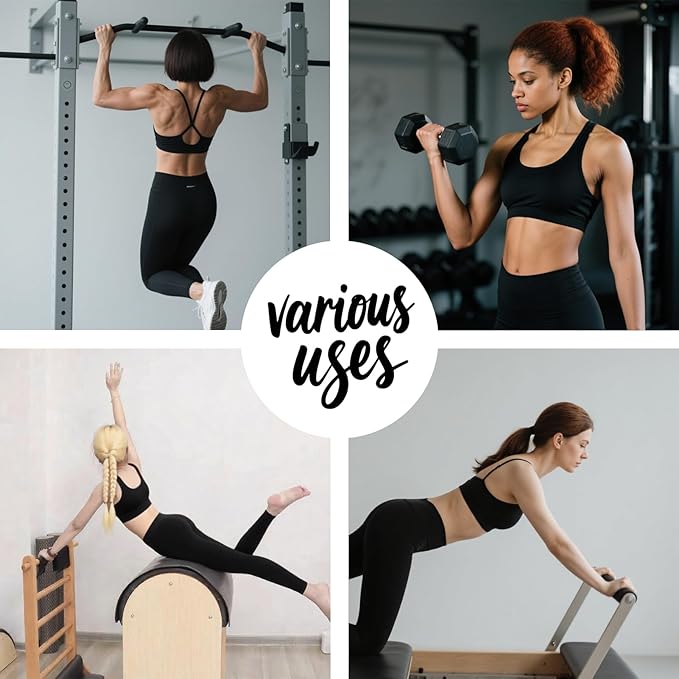 Pilates Non Slip Mat, Anti Slip Hand Workout Pads Foldable Grips Gloves for Yoga Pull Ups Gym Exercise