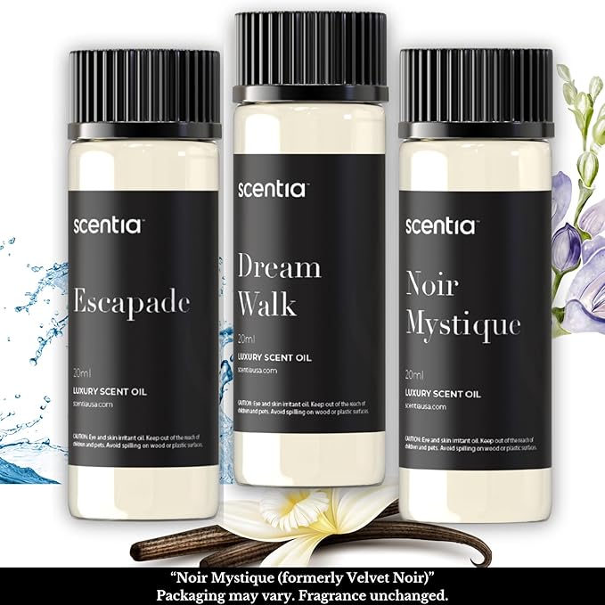 Scentia Hotel Inspired Collection Diffuser Oils – 3×20ml Aromatherapy Set | Luxury Scents Inspired by 5-Star Hotels | Gift-Ready Essential Oil Blend