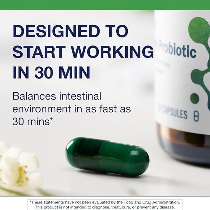 Metagenics UltraFlora Acute Care – Probiotic Supplement for Rapid Relief of Acute Bowel Distress, Bloating & Gas – Supports Healthy Gut Flora & Digestive Comfort – Non-GMO – 30 Capsules*