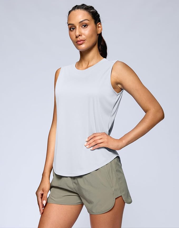G Gradual Women's Workout Tank Tops Lightweight Sleeveless High Neck Athletic Shirts for Running Gym Tennis Pickleball