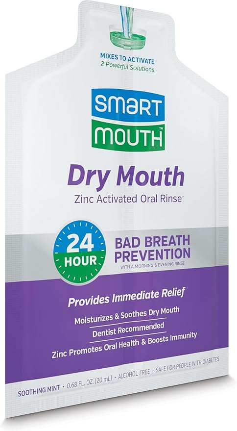 SmartMouth Dry Mouth Rinse Single Pack – 50 Pack
