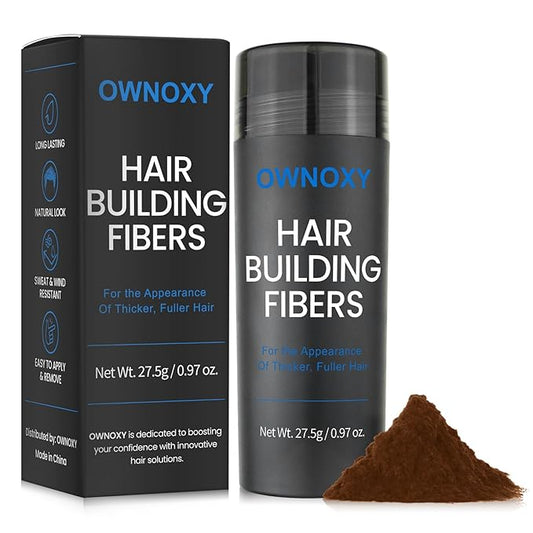 Hair Fibers for Thinning Hair - Hair Building Fibers for the Appearance of Thicker, Fuller Hair, Hair Thickening Fibers for Men and Women - Easy to Apply & Remove, 27.5g/ 0.97oz (Auburn)