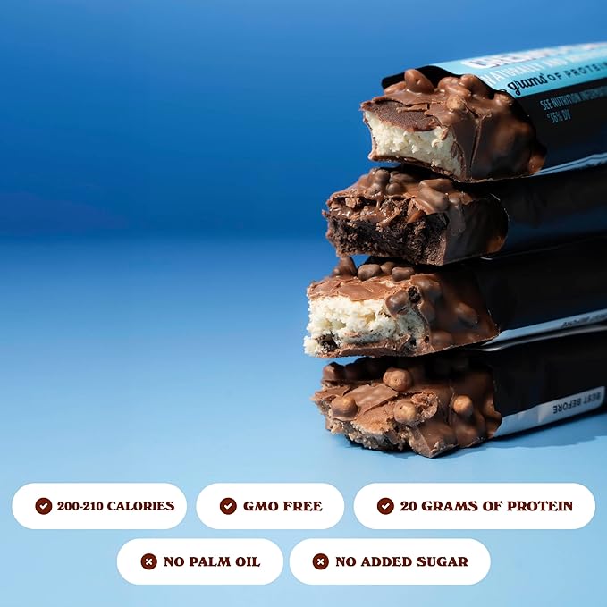Barebells Protein Bars People's Choice Variety Pack – 12 Bars, Nutritious Snacks with 20g of High Protein - Chocolate Treat with 1g of Total Sugars - Perfect on The Go Breakfast Bars