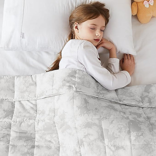 L'AGRATY Weighted Blanket - 36"x48" 3lbs Microfiber Material with Glass Beads Small Blanket for All-Season Summer Fall Winter Soft Thick