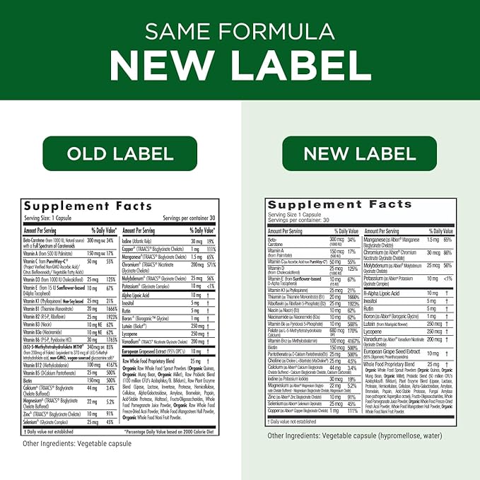 EMERALD LABS Women's 1-Daily Multi - Multivitamin for Women - Includes Calcium, Zinc, Vitamin B & More - Bone & Immune Support Supplement* - Gluten-Free - 30 Vegetable Capsules