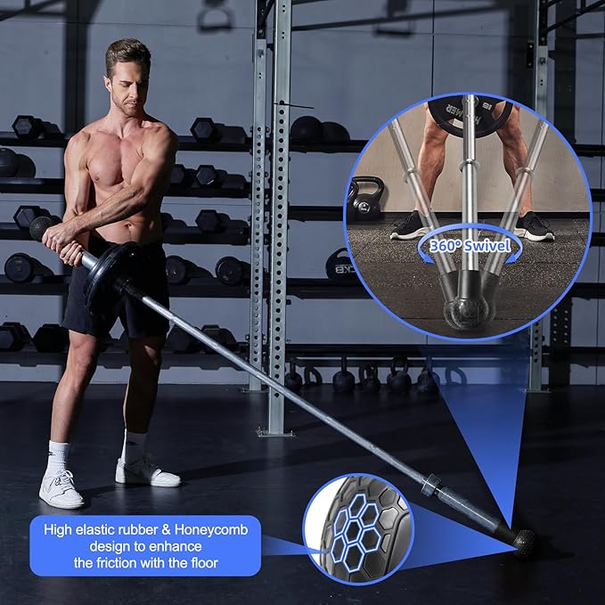 Double D Handle for Cable Machine - Ergonomic Row Handle Cable Attachment - Triangle V Bar Grip LAT PullDown Attachments for Home Gym