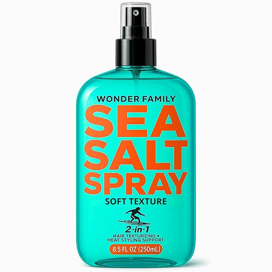Sea Salt Spray for Men & Women – Texture for Beach Waves, Hair Volumizer, Strong Hold Hairspray, Travel Size Curl, Texturizing Finishing Spray, Extra Hold Hair Styling Mist