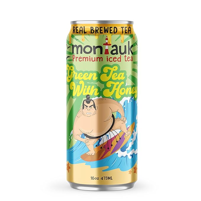 Montauk Premium Iced Tea, Ready-to-Drink Tea, 16 fl oz Cans (Pack of 12, Variety Pack)