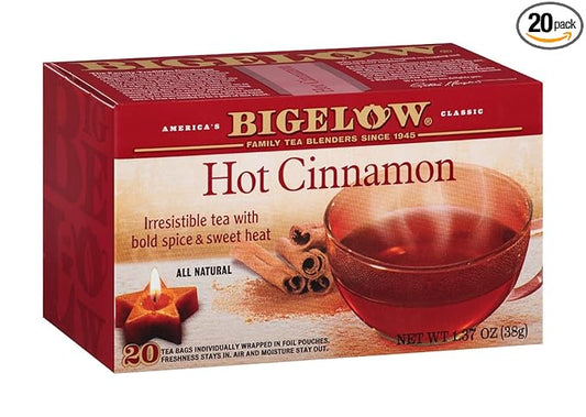 Bigelow, Hot Cinnamon Tea, 20 Count