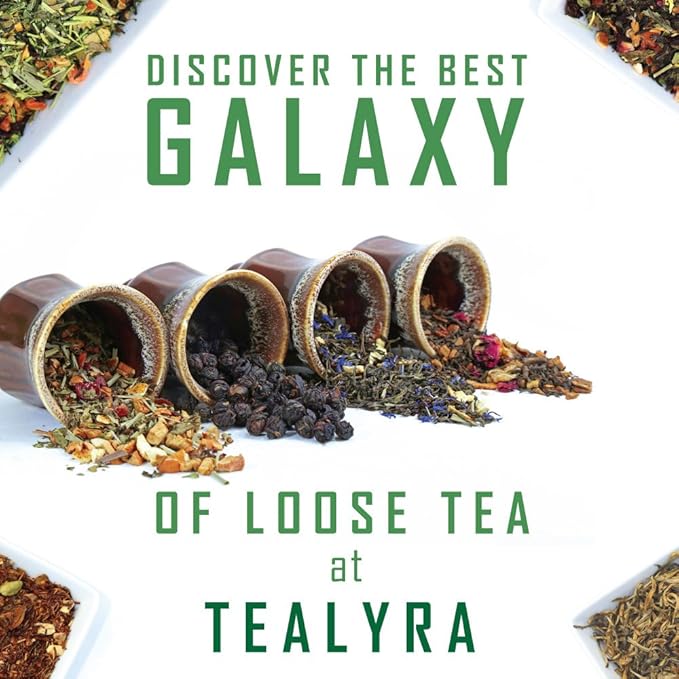 Tealyra - Tranquil Nights - Chamomile Fruity - Herbal Tea - Loose Leaf Tea - Calming & Relax Tea - Caffeine Free - All Natural Ingredients - 110g (4-ounce)