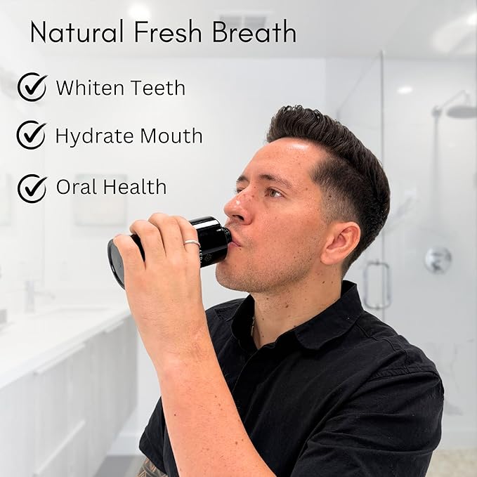 Merakk Coconut Oil Pulling Whitening Mouthwash for Teeth & Gums | Doctor Formulated | Natural Ayurvedic Oil, Clove & Grape Seed Oil - Oral Rinse - 6.8oz