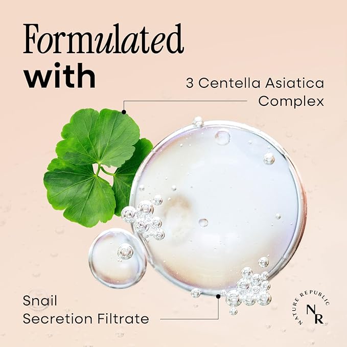 Nature Republic Snail Mucin Cream - Korean Moisturizer, Advanced Face Moisturizers for Skin, Snails, Asian Skincare, K-Beauty Care, Hydrating, Glass Facial Mucus, 52mL/1.75 Fl.Oz