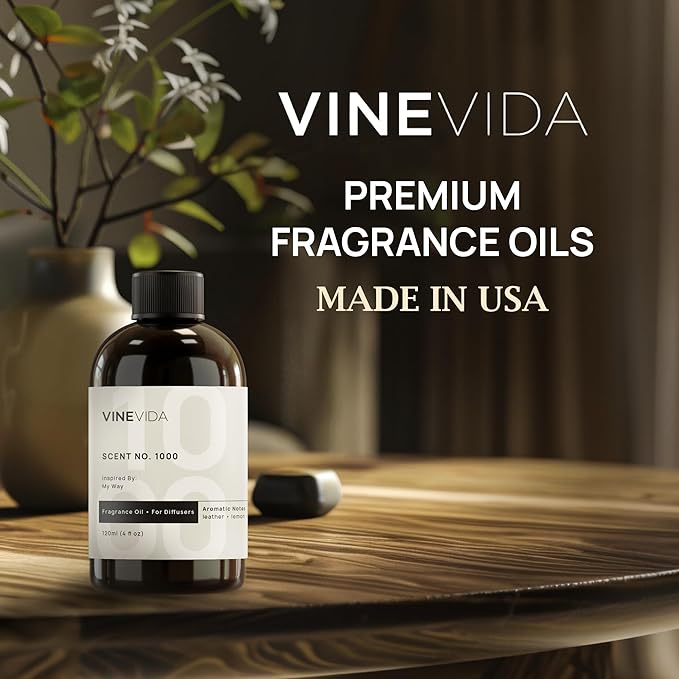 VINEVIDA [128 Fl Oz] Clean Cotton Diffuser Oil - Hotel Fragrance for Cold Air Diffuser - Home Scent Oil