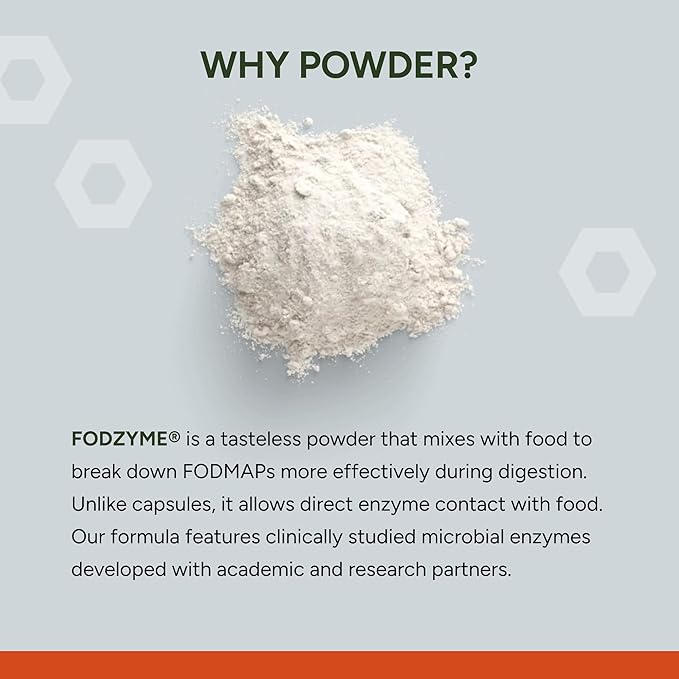 FODZYME® Home Kit Digestive Enzymes for Gut Health, Relief for Bloating, Gas, Constipation, Diarrhea, Abdominal Pain, Low FODMAP, 60 Dose