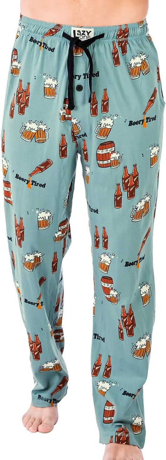 Lazy One Funny Ocean Pajama Pants For Men, Men's Separate Bottoms, Lounge Pants, Fishing PJs