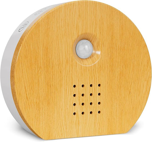 Bird Chirping Sound Box for Bathrooms: Singing Bird Box Motion Sensor for Interiors - Relaxing Nature Birdybox Singing Bird Sounds Device for Hallway Office Living - Yellow