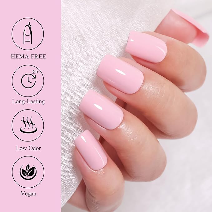 6 Colors Hema Free Macaron Gel Polish Pastel Pink Blue Yellow Green Purple Long Lasting Removable Summer Nail DIY Gift