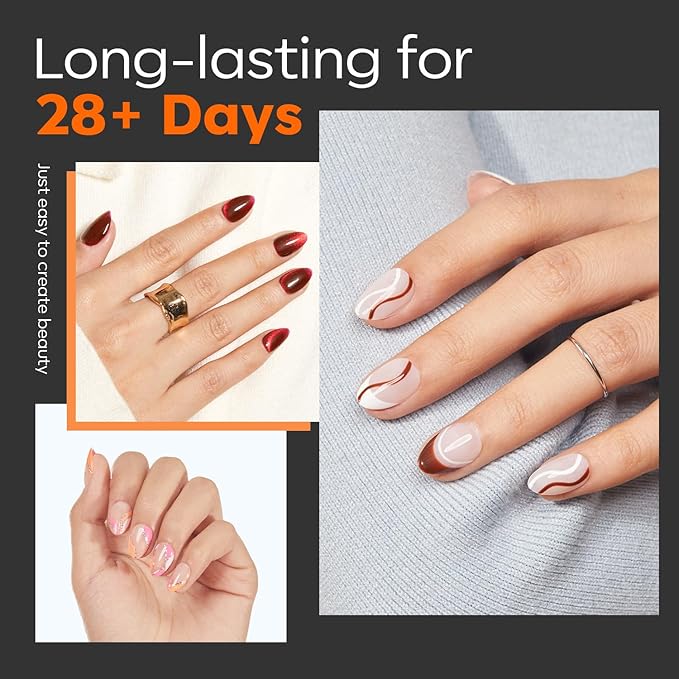 modelones Extra Short Almond Nail Tips, Pre-shaped Tips x Gel Soft Fake Nails False Acrylic Clear Full Cover Press on Extension Kit x Gel Manicure DIY at Home 216PCS 12Sizes