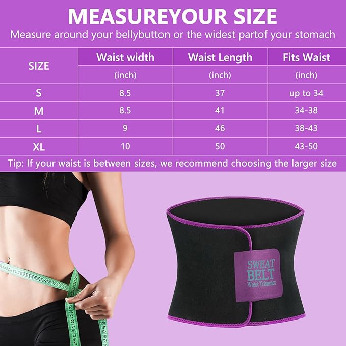 MORECOO Waist Trainer for Women, Sculpt Touch Sweat Band for Stomach, Waist Trimmer for Women's Workouts &Speed Belly Sweat