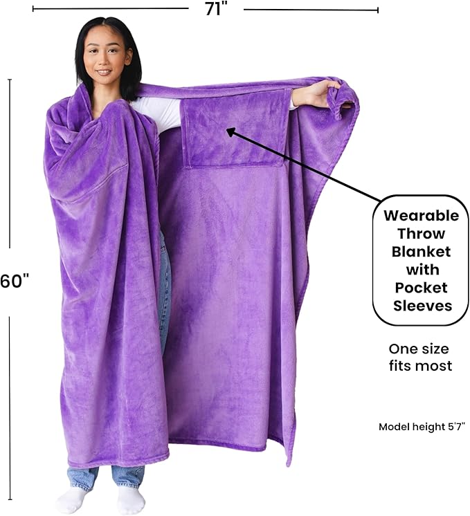 Wearable Blankets for Women, Adult Wearable Blanket Men, Top Christmas Gifts for Women, Wife Birthday Gift Ideas