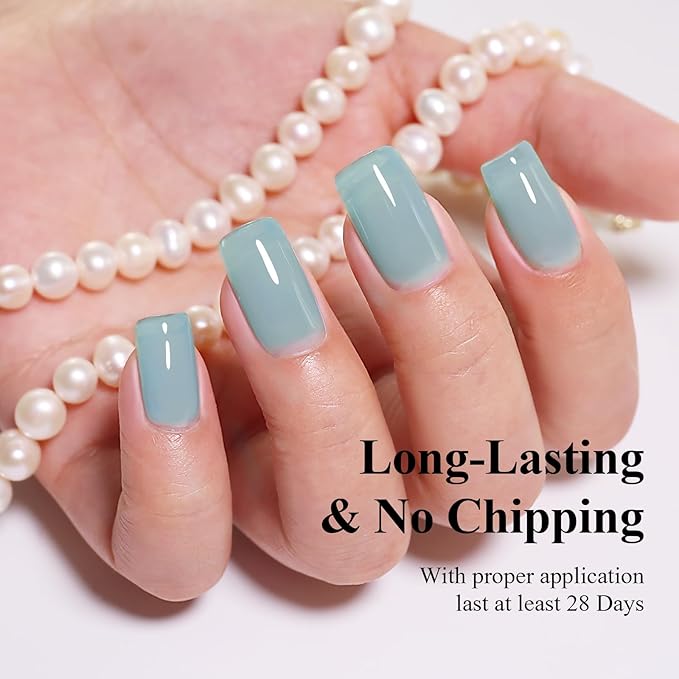 Imtiti Brown Jelly Gel Nail Polish, Sheer Translucent UV Gel Polish for Nail Art Soak off UV Led 10ML