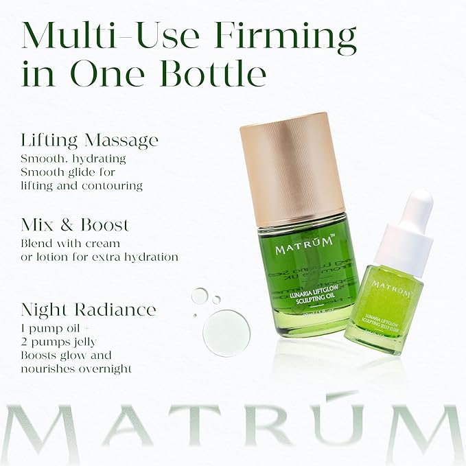 Organic Anti Aging Face Oil, 100% Natural Hydrating Brightening Serum, Squalane + Sea Buckthorn + Rosehip Oil, Vitamin E, Retinol, Antioxidant Gua Sha Oil for Sensitive & Dry Skin