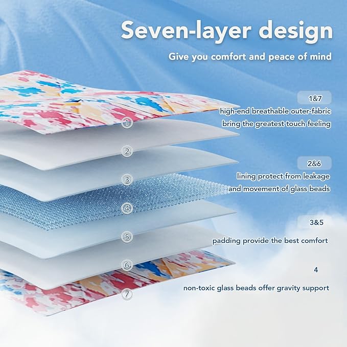 Topcee Weighted Blanket (25lbs 88"x104" Cal King Size) Soft Cooling Heavy Blanket Sleeping, Apply to 240-260 lbs Body, Thick Breathable Blanket with Glass Bead, Easy Care