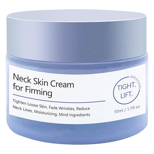 Neck Firming Cream, Tighten and Lift Neck Cream, Anti-Aging Neck Creams for Tightening Sagging Skin and Hydrating, Help Reduce Fine Lines & Wrinkles - 1.7 oz