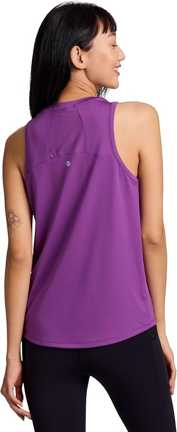 RBX Active Women's Workout Top with Breathable Mesh Panels, Quick Drying Gym Running Tank Top with Plus Sizes