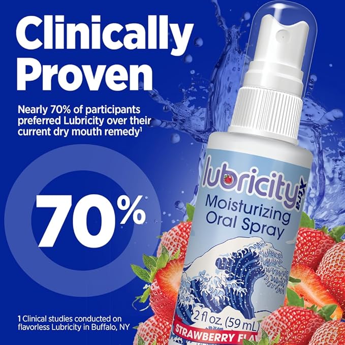 Dry Mouth Spray - Advanced Formula - Hyaluronic Acid and Xylitol, Saliva Substitute Moisturizing Oral Spray, The Most Satisfactory Solution in Dry Mouth Products (2 Fl. Oz., Strawberry)