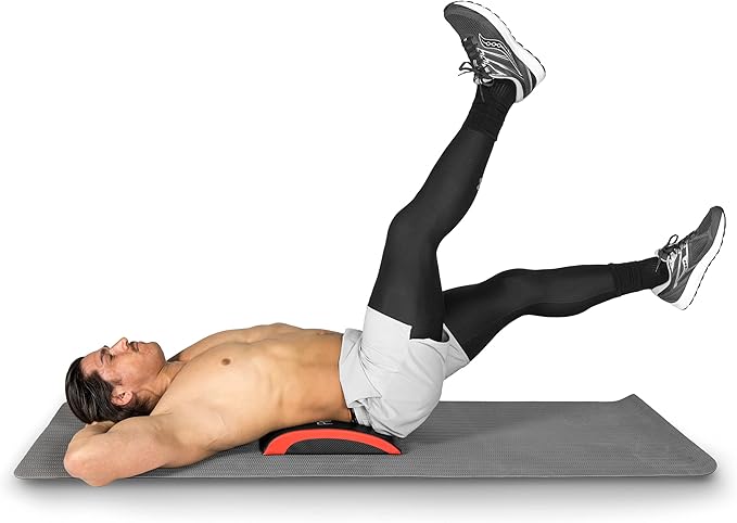 ProsourceFit Abdominal AB Mat 15" x 12" High Density Core Trainer, Black/Yellow