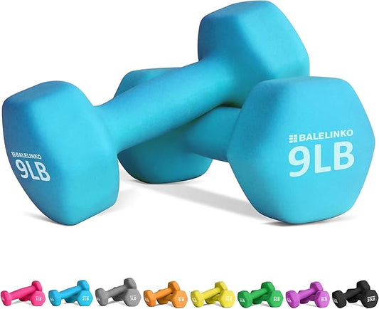 Balelinko Home Gym Equipment Workouts Strength Training Weight Loss Pilates Weights Yoga Sets Weights for Women, Men, Seniors and Youth